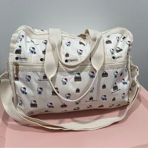 LeSportsac Cream Hello Kitty Travel Bag